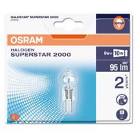 2x Žárovka halogen G4 8W = 10W 95lm 2700K Teplá bílá 100CRI 360° 12V OSRAM HALOSTAR Stmívatelná OSRHAL0415