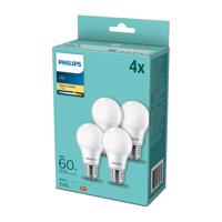 4PAK LED žárovka LED E27 A60 8W = 60W 806lm 2700K Teplá bílá PHILIPS PHIGREJ0205