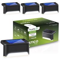 4x Svítidlo solární LED STICO 4000K Schodowa Lampki Zewnętrzne Na Schody Taras Wodoodporne LUMILED