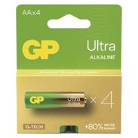Alkalická baterie GP Ultra AA (LR6), 4 ks B02214