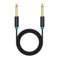Audio kabel TS 6,35 mm Vention BAABF 1 m, černý