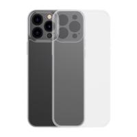 Baseus Frosted Glass Case pro iPhone 13 Pro Max pevné pouzdro s gelovým rámečkem transparentní (ARWS000802) 6932172609252