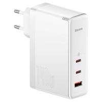Baseus GaN5 Pro 2xUSB-C + USB síťová nabíječka, 140W (bílá) 038809 038809