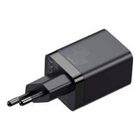 Baseus Super Si Pro Quick Charger USB + USB-C 30W síťová nabíječka (černá) 029154 029154