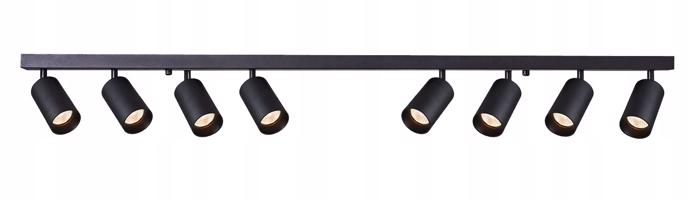 Berge Kolejnicová lampa GU10 VIKI-L 8 - černá MC0343