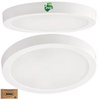 Berge Kulatý LED panel přisazený bílý - 24W - PC - neutrální bílá BP-N/T-R-24W-NW