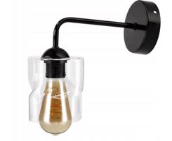 Berge LED nástěnné svítidlo skleněné rolovací čtvercové - průhledné P0015/1XK024