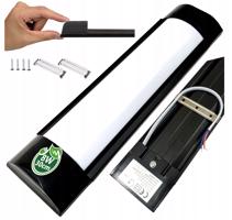 Berge LED panel - 8W - 30cm - ČERNÁ - studená bílá EPB002