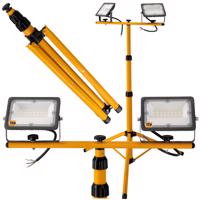 Berge LED reflektor 2x20W + 140cm stativ - neutrální bílá 2XON001-MA0239