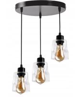 Berge LED stropní svítidlo 3xE27, rolovací, průhledný čtverec P0010/3XK024