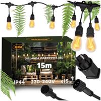 Berge LED venkovní girlanda 15m - 15xLED Atmospheric Fire FLAME BG-FLAME-1515