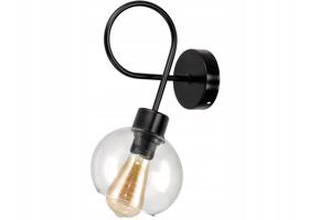 Berge LOFT LED nástěnné stropní svítidlo 1xE27 průhledná skleněná koule LK0005/1XK023