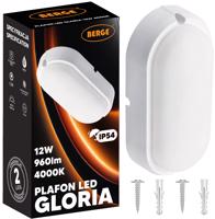 Berge Přisazené stropní LED svítidlo 12W Neutrální bílá bílé PB-12W-GLORIA
