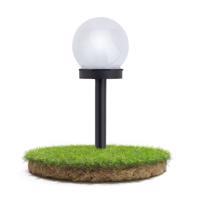 Berge Solární zahradní lampa WHITE BALL 12879
