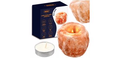 Berge Solná lampa NATURAL 900g - Ionizátor + svíčka