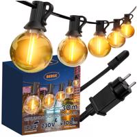 Berge Zahradní girlanda 30m - 100x LED žárovka G40 230V BG-G40-30100