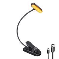 Bezdrátové světlo ET-Head Glocusent s klipem, časovač USB-C 650mAh (černé)