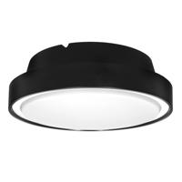 DomenoLED Plafon sufitowy PIR P2582-E27-S E27x2 černý s čidlem pohybu i soumraku ROTONDA