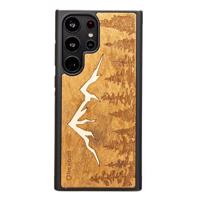 Dřevěné pouzdro pro Samsung Galaxy S23 Ultra Bewood Imbuia Mountains 5907511772363