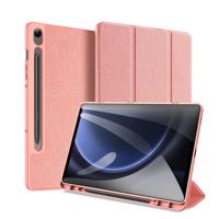Dux Ducis Domo pouzdro z ekokůže se stojánkem pro Samsung Tab S9 FE+ - růžové 6934913024959