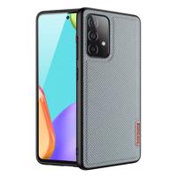 Dux Ducis Fino pouzdro s nylonovým potahem Samsung Galaxy A72 4G šedé 6934913053676