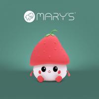 Eco Light MARY'S LED NOČNÍ SVĚTLO JAHODA