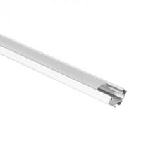 Eco Light Profil R01 rohový eloxovaný + matný difuzor 1m + 2x krytky EC20635