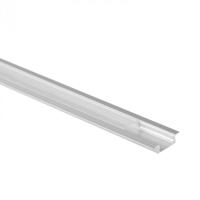 Eco Light Zapuštěný profil P02 eloxovaný + transparentní difuzor 2m + 4x krytky EC20607