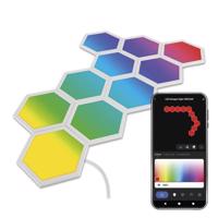 Emos GoSmart LED svítidlo Hexagon, 10 dílů, 19 W, RGBIC stmívatelné, WiFi ZIW22AR