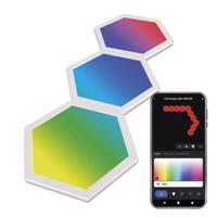 Emos GoSmart LED svítidlo Hexagon, 3 díly, 1,8 W, RGBIC stmívatelné, WiFi ZIW223R