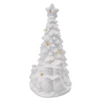 Emos LED keramický stromek se sněhuláky, 33,5 cm, 2x AA, vnitřní, teplá bílá DCLW31