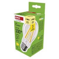 Emos LED žárovka Filament A60 / E27 / 10,5 W (100 W) / 1521 lm / teplá bílá ZF5D62