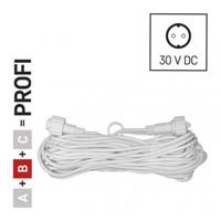 Emos Prodlužovací kabel pro spojovací řetězy Profi bílý, 10 m, venkovní i vnitřní D2ZW01