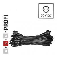 Emos Prodlužovací kabel pro spojovací řetězy Profi černý, 10 m, venkovní i vnitřní D2ZB01
