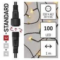 Emos Standard LED spojovací vánoční řetěz – záclona, 1x2 m, venkovní, teplá bílá D1EW01