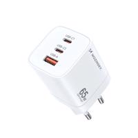 GaN Wozinsky CGWCW 65W síťová nabíječka USB-A / 2 x USB-C - bílá 5907769308543 5907769308543