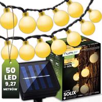Girlanda solární zahradní 50x LED Ozdobne Kulki 9,27m 3000K Teplá bílá SOLIX LUMILED