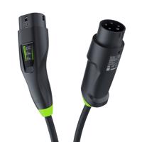 Green Cell Habu EV Mobile nabíječka 11 kW 7 m Typ 2 na CEE 16 A pro Charging Electric Vehicles EV PHEV 2in1 Wallbox s GC App EVGC01