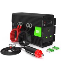 Green Cell měnič napětí do auta 24V na 230V 500W/1000W modifikovaný sinus UK zásuvka INV04UK