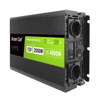 Green Cell PowerInverter LCD 12 volt 2000W/40000W auto Měnič s - čistý sinus INVGC12P2000LCD