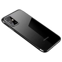 Hurtel Čiré barevné pouzdro gelové pouzdro s kovovým rámečkem Samsung Galaxy A72 4G černé 9111201939172