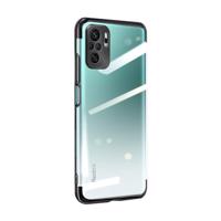Hurtel Čiré barevné pouzdro gelové pouzdro s kovovým rámečkem Xiaomi Redmi Note 10 5G / Poco M3 Pro černé 5907769334733