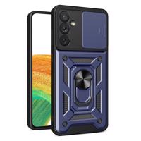 Hurtel Hybrid Armor Camshield pouzdro pro Samsung Galaxy A34 5G pancéřové pouzdro s krytem fotoaparátu, modré 5907769352560