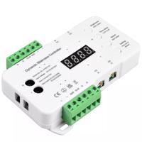 HurtLED Digitální 16 kanálový Smart LED ovladač TREP-05 12-24V 10A +2 PIR senzory pro jednobarevné osvětlení schodiště