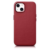 iCarer Kožené pouzdro pro iPhone 14 Plus červené (kompatibilní s MagSafe)