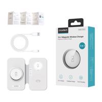 Indukční nabíječka Choetech T616-F 3 v 1 (bílá) 075035