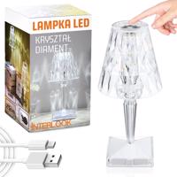 Interlook DTL-C03-WYN | Křišťálová noční lampa | Dotyková stolní lampa | Moderní LED lampa 4643 4643