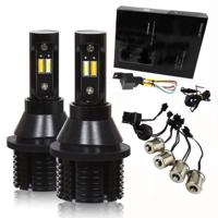 Interlook F2-ZES-12 | 2-v-1 DRL s kontrolkou | 12 SMD ZES High Power žárovky | LED světla pro denní svícení | STROJ 1851