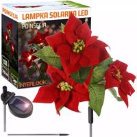 Interlook FLD-22-RED | Zahradní solární lampa LED Betlémská hvězda | 70 cm, 600 mAh 3436 3436
