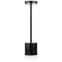 Interlook HJA28-ČERNÁ-2 | 34 cm Stolní lampa s vestavěnou baterií | Noční lampa se třemi barvami světla | Atmosférická lampa do hotelu nebo restaurace 4864 4864
